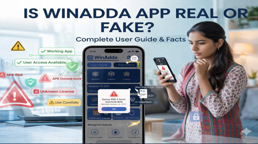 Is WinAdda App real or fake? Complete user guide with facts, features, security check, and honest review for safe online gaming experience in 2026.