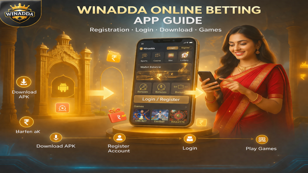 WinAdda online betting app guide showing easy registration, secure login process, and step-by-step gameplay instructions for new users